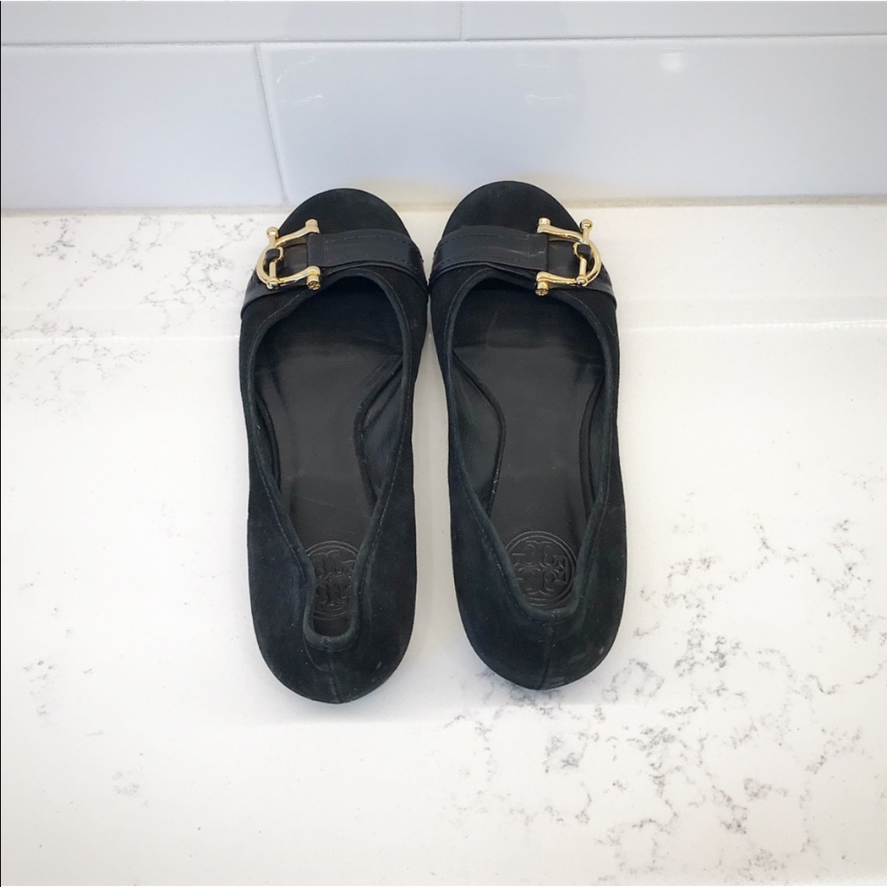 Tory Burch “Noel” Suede Ballet Flats - Picture 7 of 12